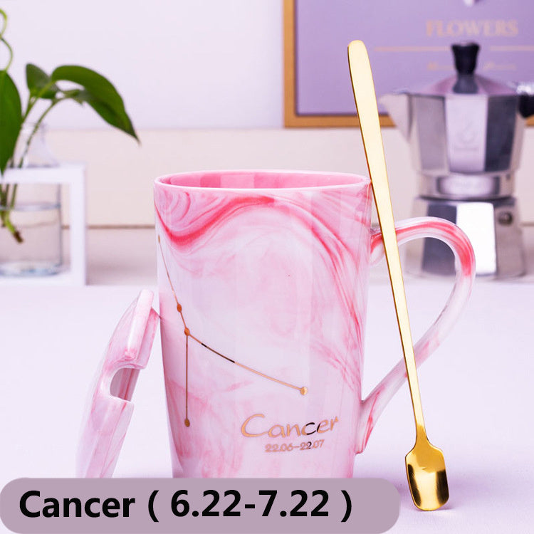 Nordic Creative Ceramic Mug Twelve Constellation Mug